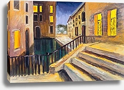 Постер Дом у канала в Венеции, Италия