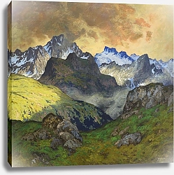 Постер Ходиенер Хьюго An Alpine Landscape