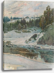 Постер Соренсен Йорген Winterlandscape with River