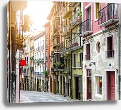 Постер Древняя улица. Памплона, Наварра, Испания