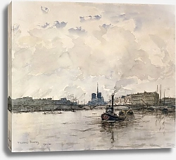 Постер Боггс Фрэнк Vue de la Cité, en amont du quai Henri IV