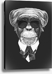 Постер Обезьяна в черных очках