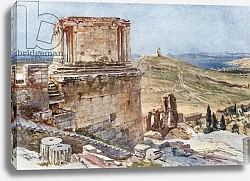 Постер Фулейлав Джон The Bastion and Temple of Wingless Victory viewed from the Ascent to the Propylaea