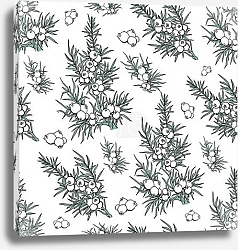 Постер Трава с мелкими зелеными листочками