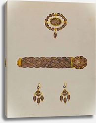 Постер Стивенсон Флоренс Hair Bracelet, Earrings, and Brooch