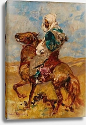 Постер Руссо Анри Эмильен Североафриканец Верхом на лошади