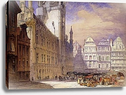 Постер Калло Вильям The Hotel de Ville, Brussels, 1856