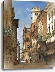 Постер Калло Вильям Корсо Санта-Анастасия с Палаццо Маффеи в Вероне