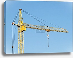 Постер Строительный кран крупным планом