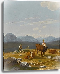 Постер Кобель Уильям On the Alpine Pasture