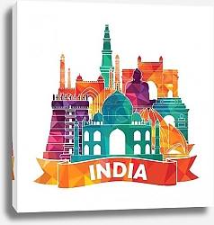 Постер Индия, коллаж