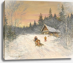 Постер Коровин Константин Russian Village Under Snow