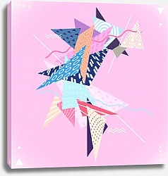 Постер Абстрактная декоративная геометрическая композиция 4