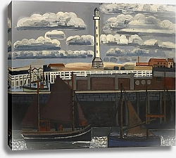 Постер Брюссельманс Жан Vuurtoren te Oostende