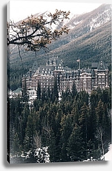 Постер Замок в горах, Банф, Канада