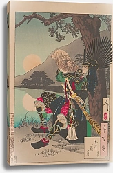Постер Еситоси Цукиока Shizu Peak moon