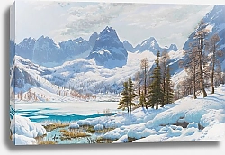 Постер Решрайтер Рудольф Озеро Зеебензее недалеко от Эрвальда