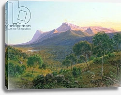 Постер Гурар Евген Aborigines by a Fire before Mount William as seen from Mount Dryden in the Grampians, Victoria, 1892