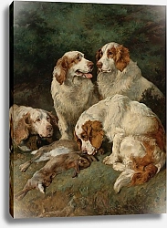 Постер Эммс Джон Тащите спаниелей с дневной сумкой