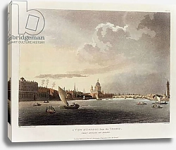 Постер Роуландсон Томас A View of London from the Thames, 1809