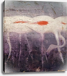 Постер Тайер Эббот Белые фламинго, исследование для книги 