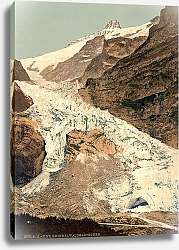Постер Швейцария. Ледник в горах