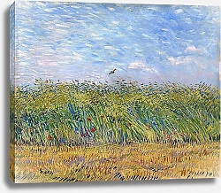 Постер Ван Гог Винсент (Vincent Van Gogh) Пшеничное поле с жаворонком