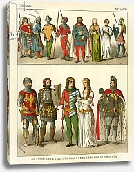 Постер Критцмейстер Альберт (грав) German Costume 1350-1400