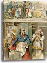 Постер Критцмейстер Альберт (грав) German costume, Preussen, Buchwald, Fischbach