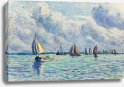 Постер Люс Максимильен Bateaux Sur La Meuse À Rotterdam