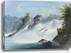 Постер Блейлер Иоганн Генрих Der Rheinfall