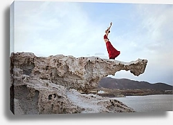 Постер Балерина на скале