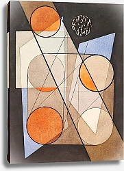 Постер Мохой-Надь Ласло Композиция с симметричными кругами