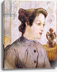 Постер Гоген Поль (Paul Gauguin) Portrait of a Young Woman, 1886