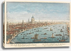 Постер Баулес Томас 3 The South West Prospect of London, from Somerset Gardens to the Tower