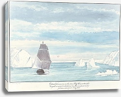 Постер Смит Чарльз Гамильтон Optical Phenomenon of an Inverted Ship on the Horizon near the Coast of Jameson's Land, Greenland