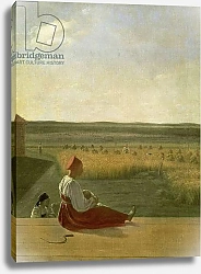 Постер Венецианов Алексей Harvesting in Summer, 1820s 1