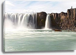 Постер Водопад  Скогафосс. Исландия
