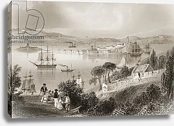 Постер Бартлет Уильям (последователи, грав) The Cove of Cork, County Cork, Ireland, from 'Scenery and Antiquities of Ireland'