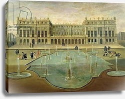 Постер Школа: Французская Chateau de Versailles from the Garden Side, before 1678