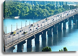 Постер Украина, Киев. Мост Патона. 