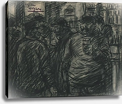 Постер Мигем Юджин Ван Aan de tapkast in een havenkroeg