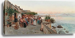 Постер Джардьелло Джузеппе Музыкальное развлечение на неаполитанской террасе