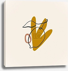 Постер Силуэт лимона