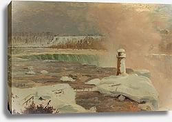 Постер Черч Фредерик Река Ниагара и снежный водопад