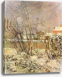 Постер Гоген Поль (Paul Gauguin) Снег на Рю Каркель
