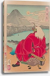 Постер Еситоси Цукиока Moon over the pine forest of Mio