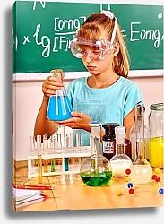 Постер На уроке химии