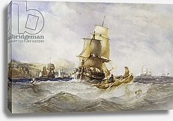 Постер Бентли Чарльз Shipping Off Scarborough, 1848