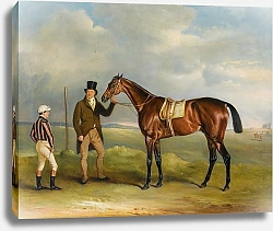 Постер Фернли Джон Хорист Маркиза Кливлендского, Победитель Сент-Леджерских Соревнований 1831 Года, Проводимых Его Тренером Джоном Смитом И Жокеем Джоном Бартамом Дэем В Донкастере.